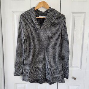 Eight Eight Eight Cowl Neck Long Sleeve Pullover Sweater